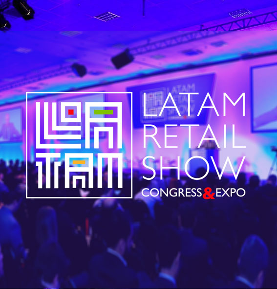 Latam Retail Show, sobre fundo auditorio e plateia