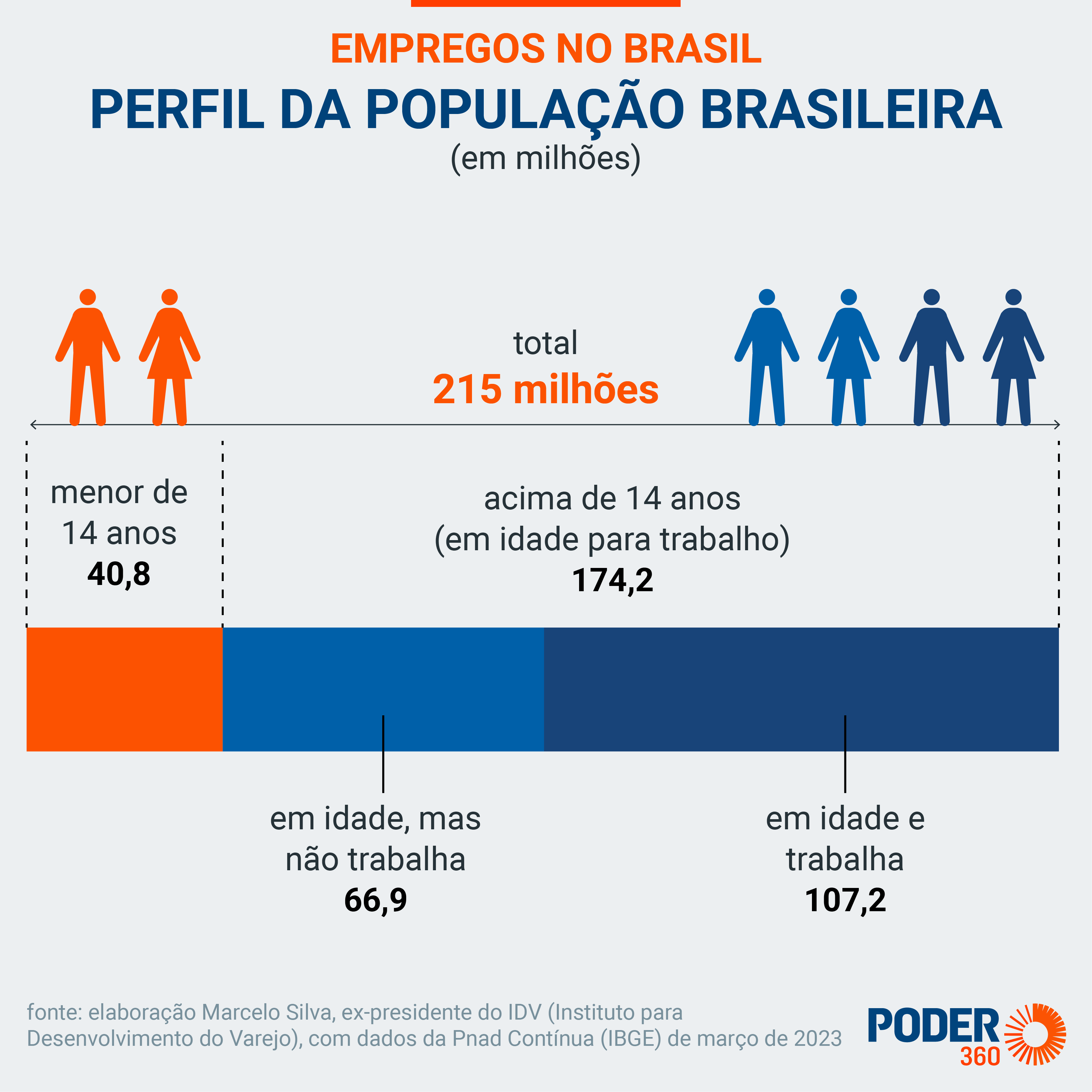 Gráfico: Perfil de População Brasileira