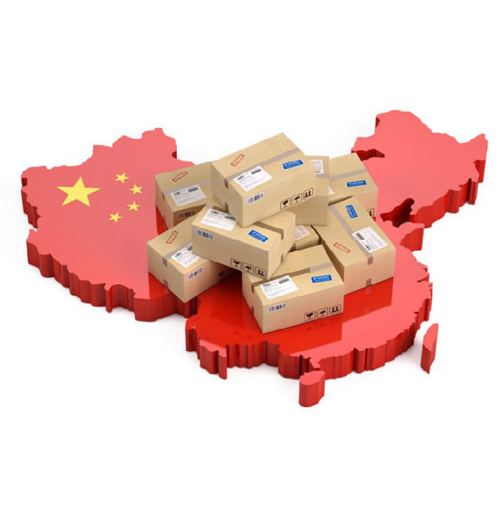 Comércio cross border: pacotes sobre mapa do China. Imagem: Freepik